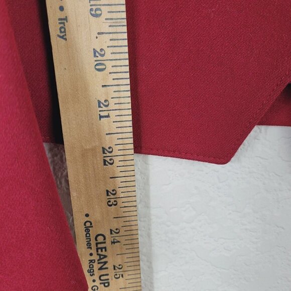 Vtg Pendleton Red Suit Blazer Sz 12 Fall Winter Wool Single Breasted Wool Mark - Picture 6 of 8
